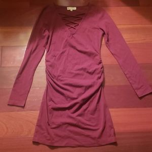 Synergy organic clothing XS windsor wine dress